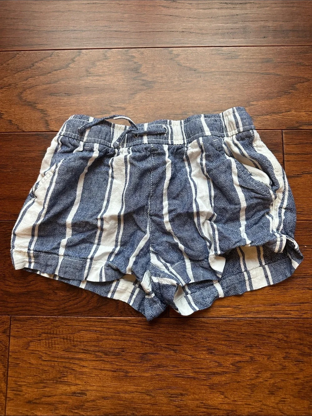 Old Navy Girls Navy Striped & Floral Shorts